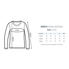 White Urban Full Sleeve T Shirt For Men