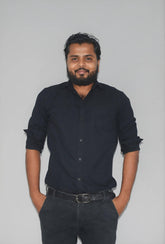 INCsane - BLUE COTTON FULL SLEEVE SHIRTS FOR MEN, SLIM FIT DESIGN.