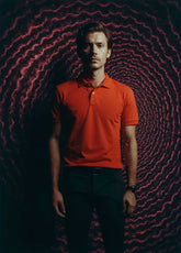 IS - ORANGE COTTON POLO T SHIRT FOR MEN