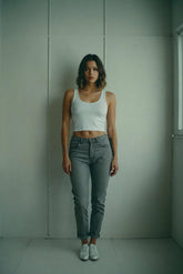 IS - GRAY SLIM FIT SKINNY JEANS FOR WOMEN