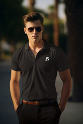 INCsane - Black Polo T Shirt For Men