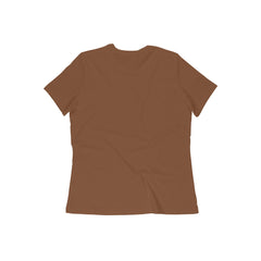 Women's Coffee Brown Slim Fit T-shirt