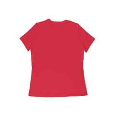 Women's Red Slim Fit T-shirt