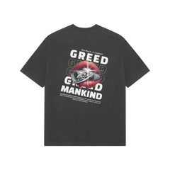 NOA - The Greed Of Mankind Black Premium Unisex Oversized T-Shirt