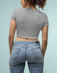 NIñO - Punkshter Typography Crop-Top For Women