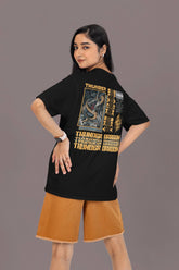 NOA - Thunder Dragon Black Premium Unisex Oversized T-Shirt