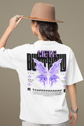 NOA - Meta Butterfly Premium Unisex Oversized T-Shirt
