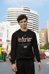 IS - Black Inferior Sweatshirt For Men