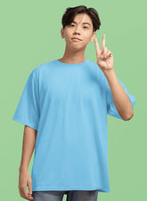 Baby Blue Oversized T-Shirt For Men