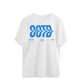 White OOTD Graphic Printed Oversized T Shirt for Men