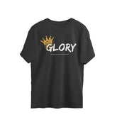King's Glory Black Oversized T Shirt for Men