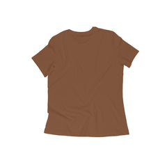 Women's Coffee Brown Slim Fit T-shirt