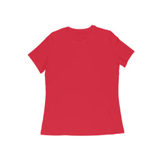 Women's Red Slim Fit T-shirt