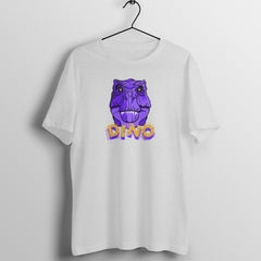 NIñO - Purple Dino White Unisex T Shirt