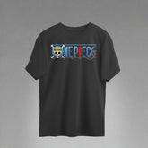 Straw-Hat Luffy Black Oversized T Shirt For Men