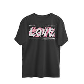 NIñO - Black Love Oversized T Shirt For Men
