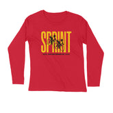Red Sprint Full Sleeve T Shirt For Men