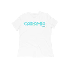 NIñO - CARAMIA WHITE AND BLUE SLIM FIT TSHIRT FOR WOMEN