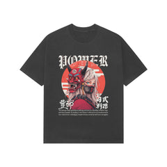 NOA - Hannya Mask Power Premium Oversized Unisex T-Shirt