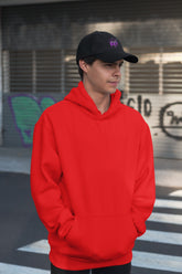 INCsane - MEN'S BASIC HEAVYWEIGHT BAGGY RED HOODIE