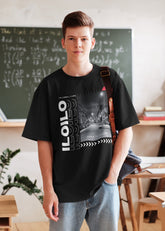 NOA - ILOILO Typography Black Premium Unisex T-Shirt