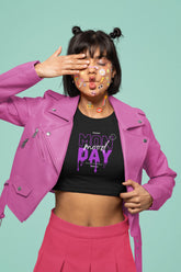 NIñO - Monday Mood Black Crop Top For Women