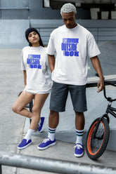 NOA - Unisex Outside The Box White Premium Oversized T-shirt