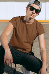 Men's Classic Coffee Brown T-shirt