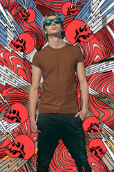 Men's Classic Coffee Brown T-shirt