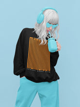 INCsane - Black Manhattan Typography Unisex Sweatshirt