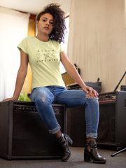 NIñO - Bloom Butter Yellow Women Round Slim Fit T-Shirt