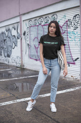 NIñO - Never Let Go Black Slim Fit T-Shirt For Women