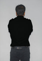 IS - CASUALS SLIM FIT COTTON BLACK SHIRT FOR MEN