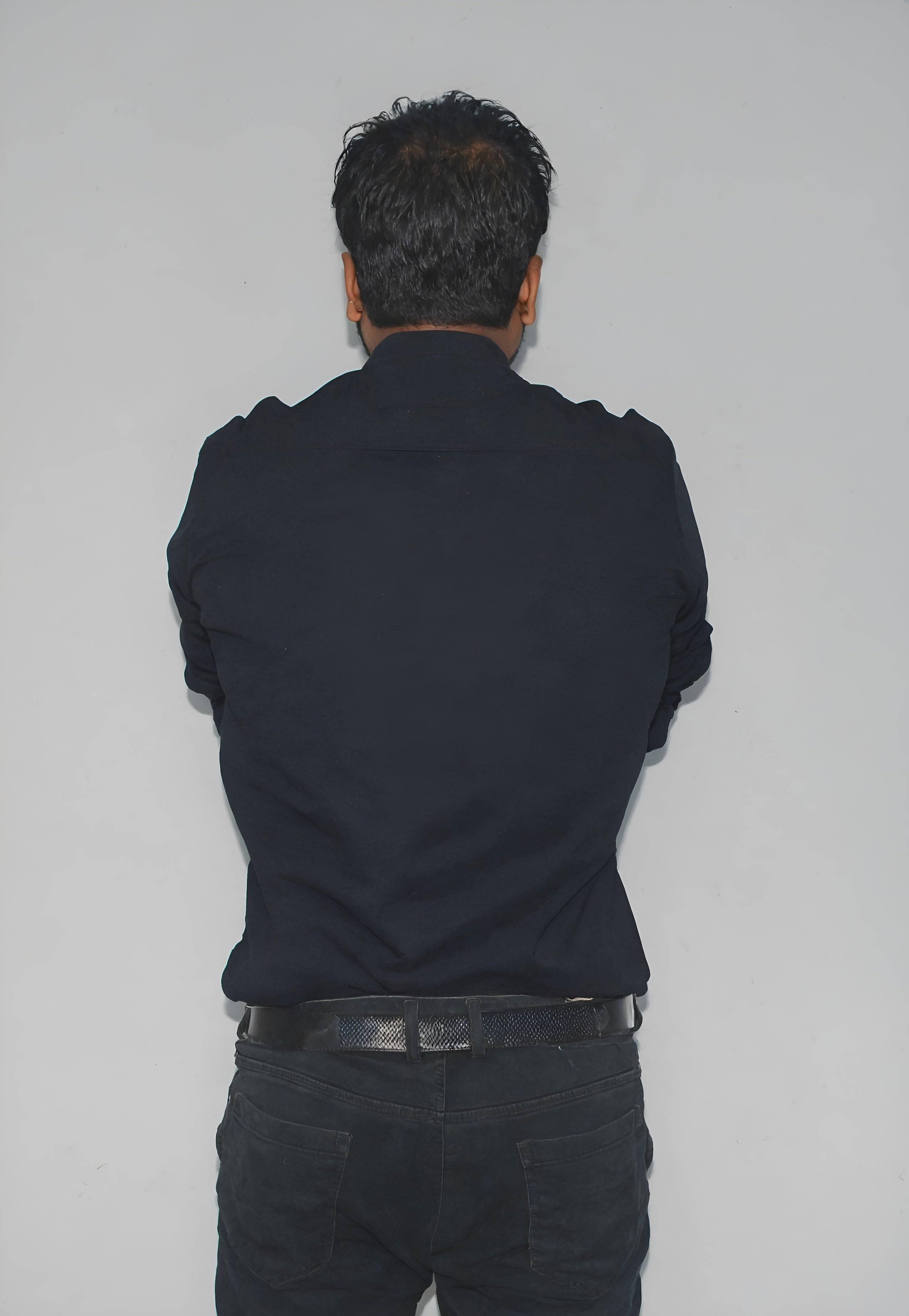 INCsane - BLUE COTTON FULL SLEEVE SHIRTS FOR MEN, SLIM FIT DESIGN.