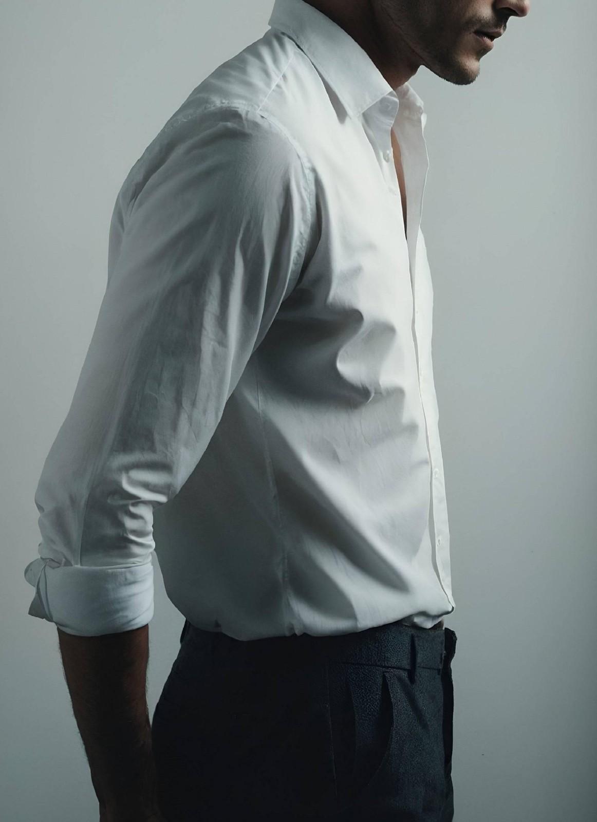 INCsane - SLIM FIT COTTON WHITE SHIRT FOR MEN