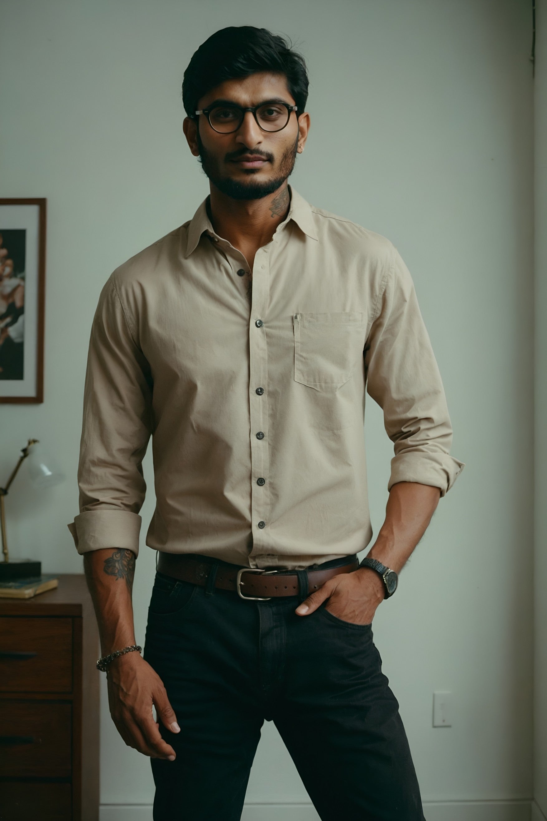 Light brown shirt clearance
