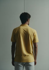INCsane - MEN'S POLO YELLOW COTTON T SHIRT