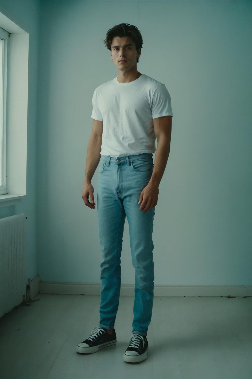 IS - SLIM FIT DENIM SKY BLUE JEANS FOR MEN