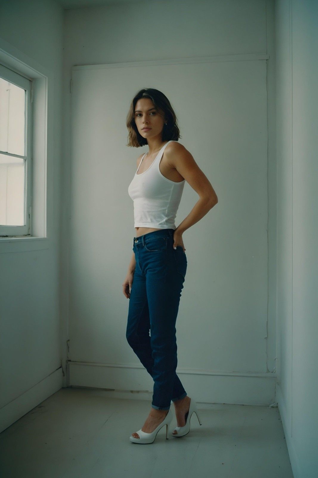 IS - CHIC NAVY BLUE JEANS FOR WOMEN'S SKINNY FIT