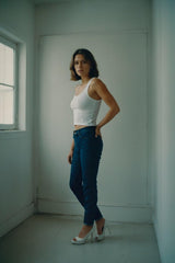 IS - CHIC NAVY BLUE JEANS FOR WOMEN'S SKINNY FIT