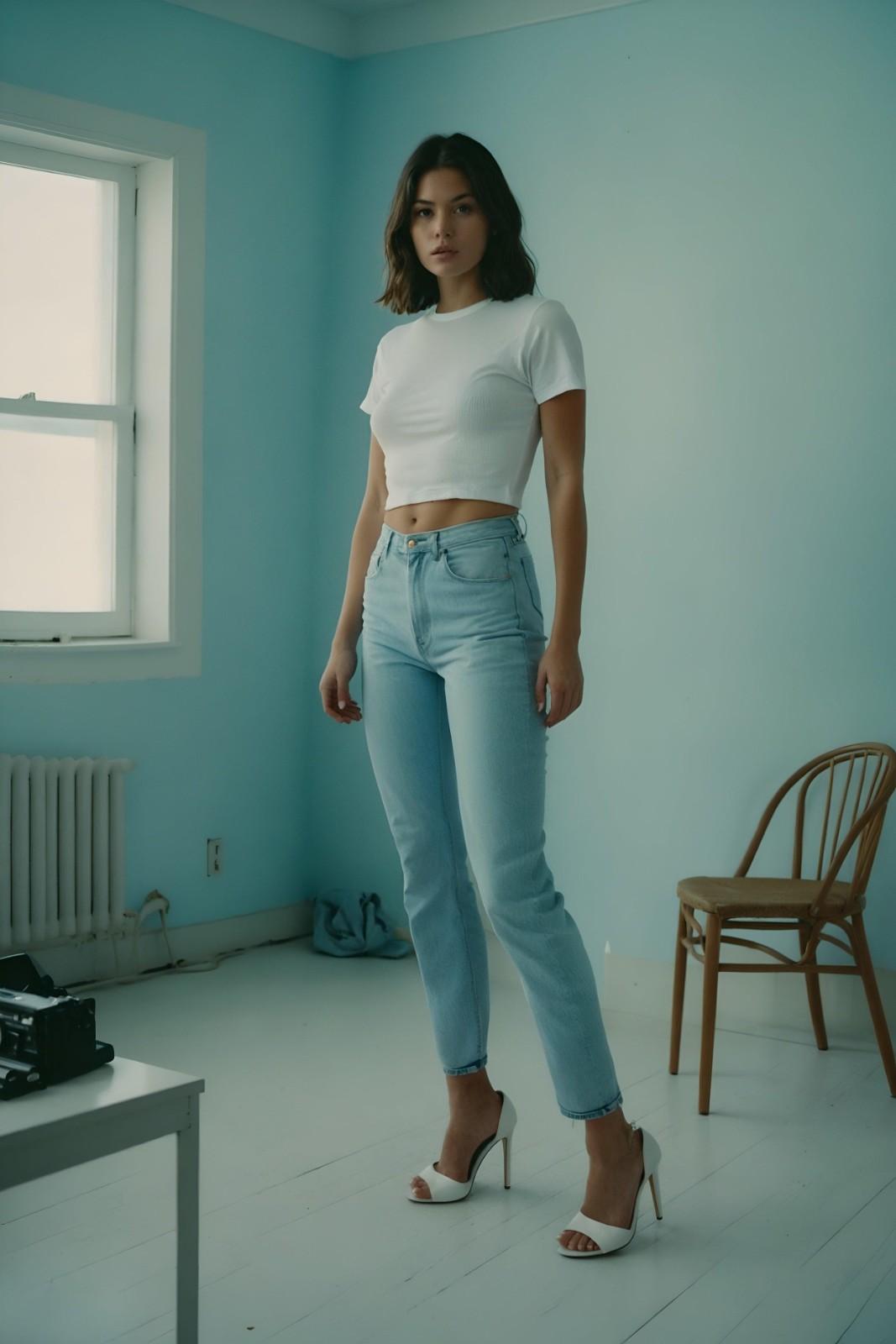 WOMEN LIGHT BLUE HIGH-RISE SKINNY FIT JEANS