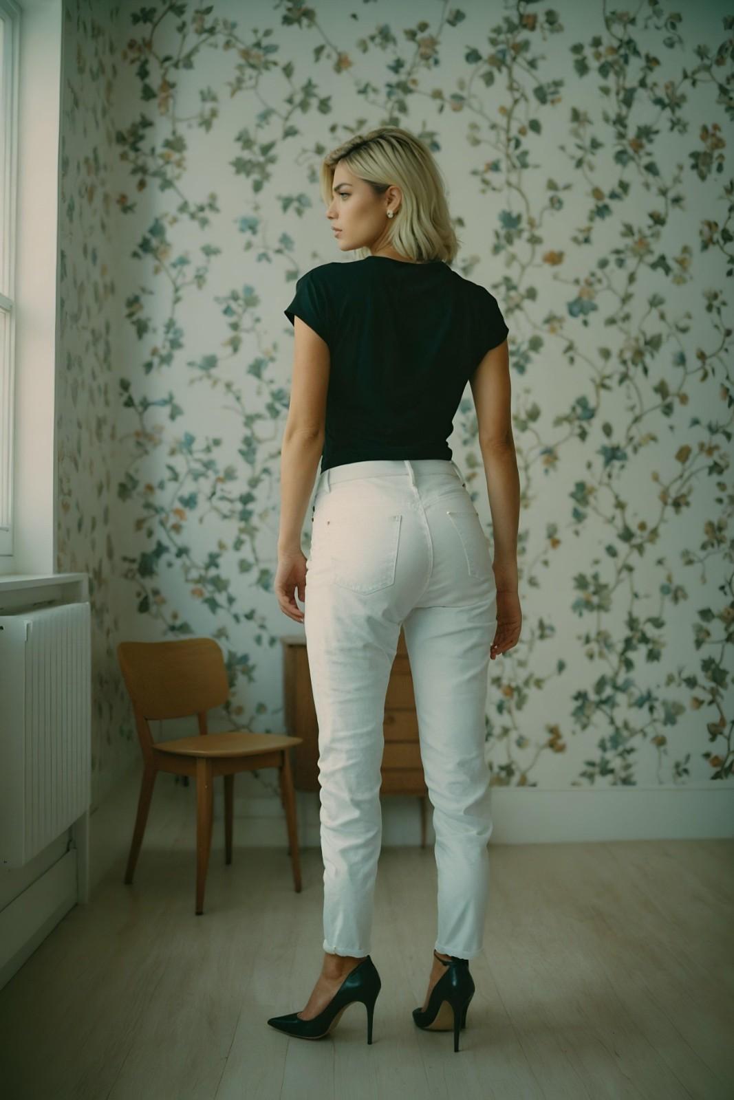 INCsane -  HIGH RISE WHITE JEANS FOR WOMEN