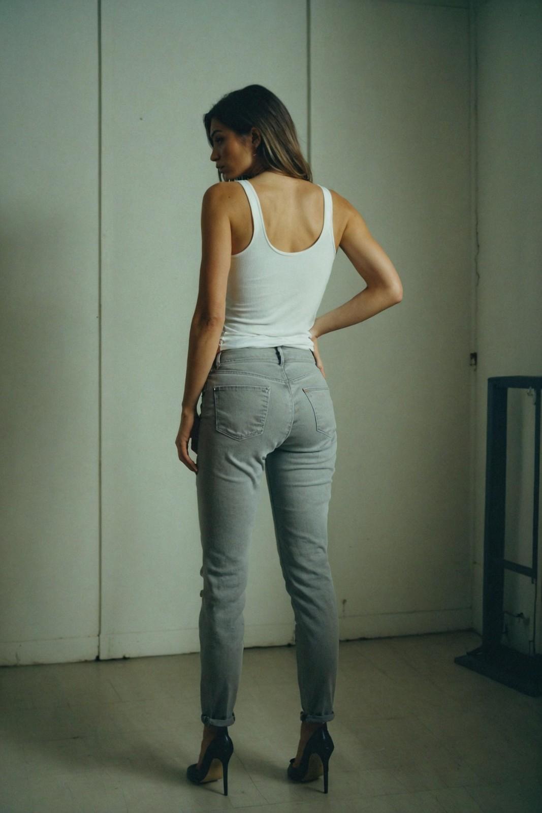 IS - GRAY SLIM FIT SKINNY JEANS FOR WOMEN