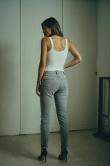 IS - GRAY SLIM FIT SKINNY JEANS FOR WOMEN