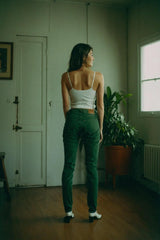NIñO - SKINNY FIT DARK GREEN JEANS FOR WOMEN