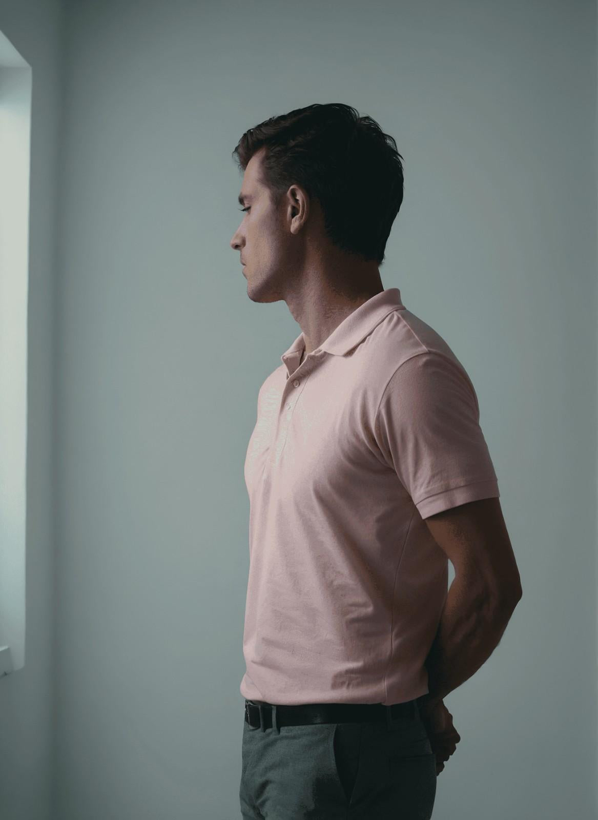 INCsane - PINK POLO T SHIRT FOR MEN