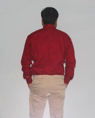 INCsane -  SLIM FIT COTTON RED SHIRT FOR MEN