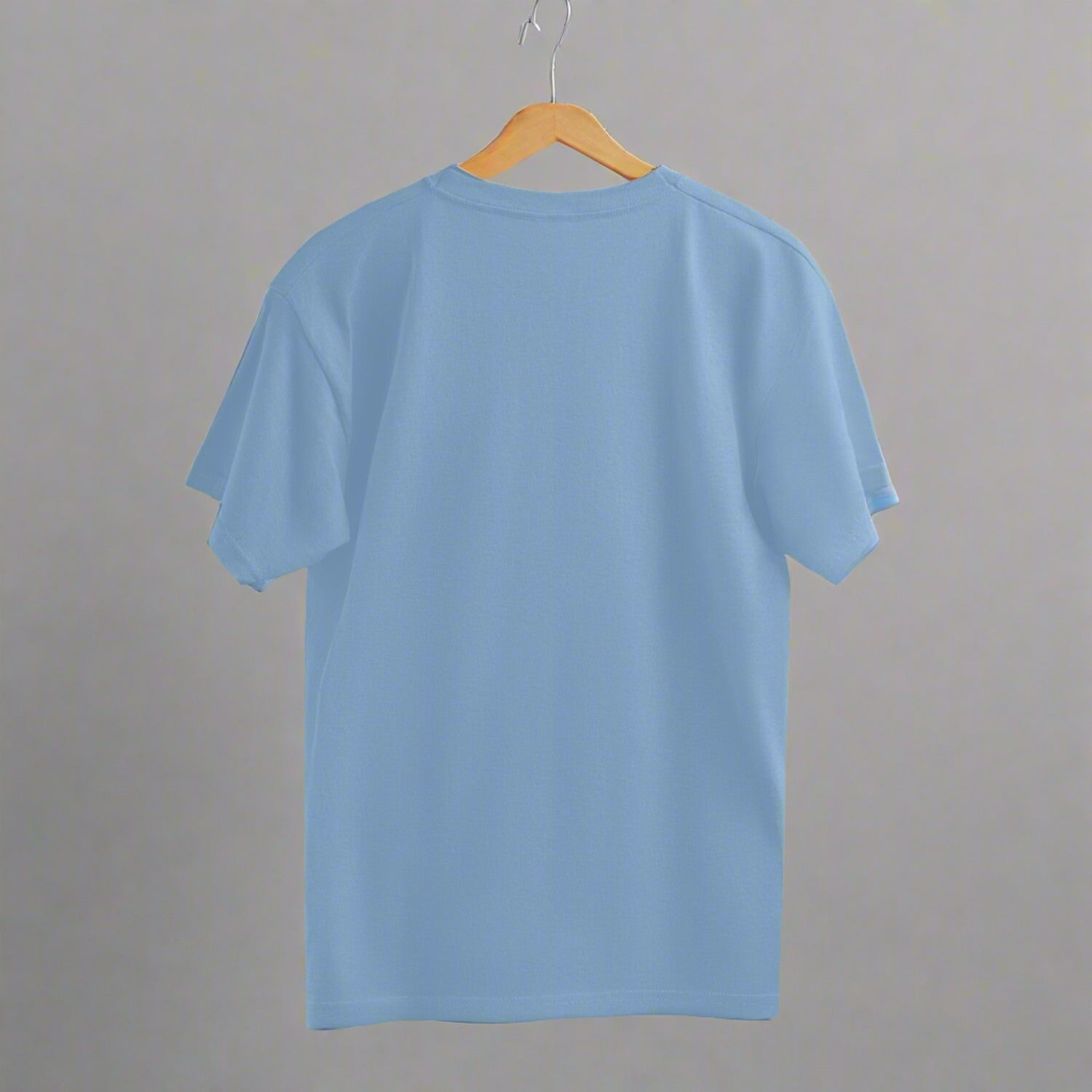Baby Blue OOTD Graphic Printed Oversized T Shirt for Men Media 1 of 2