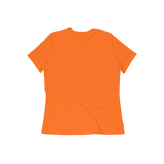 Women's Orange Slim Fit T-shirt
