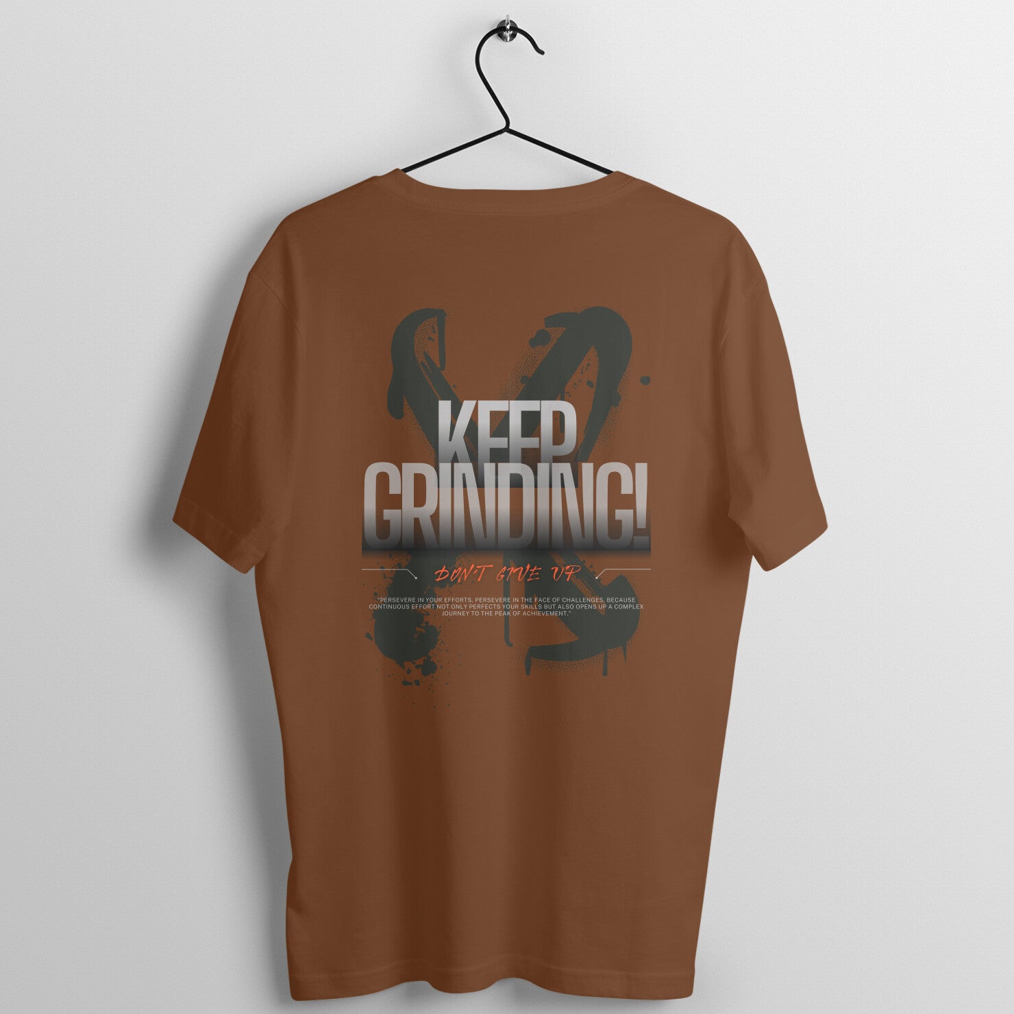 Black Grinding Classic T Shirt For Men
